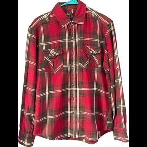 Helix men’s Red/Brown Flannel